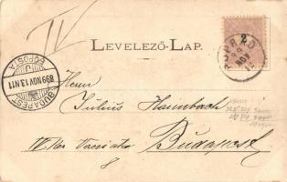 1899 Tátra, Poprádi-tó. Divald Adolf 4. sz. / Popradské Pleso / lake (EK)