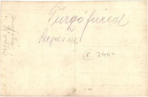 1928 Thurzófüred, Kupele Turzo; nyaralók a tónál, Tátra Villa / family on holiday at the lake, villa...