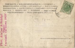 1907 Ferenc József lovon / Franz Joseph on horseback. Phot. Atelier A. Schöpf, Klagenfurt. photo (b)