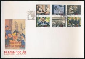 Movie block of 6 FDC, 100 éves a mozi hatostömb FDC-n