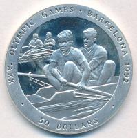 Niue 1989. 50$ Ag 1992 Olimpia T:1-(PP) Niue 1989. 50 Dollars Ag 1992 Olympics C:AU(PP) Krause KM#27