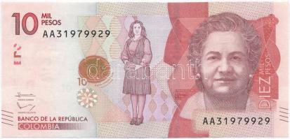 Kolumbia 2015. 10.000P T:III szép papír Colombia 2015. 10.000 Pesos C:F nice paper