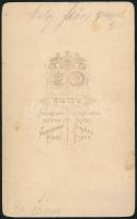 1904 Helcz János (1845-1921) pozsonyi kanonok, nagyszombati püspök, keményhátú műtermi portréfotó Wi...