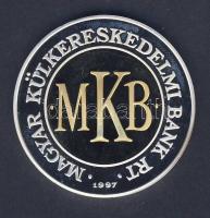 1997. "MKB" Ag bicolor emlékérem T:PP