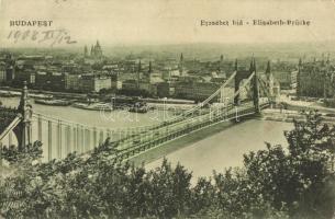 Budapest, Erzsébet híd, gőzhajók (EK)