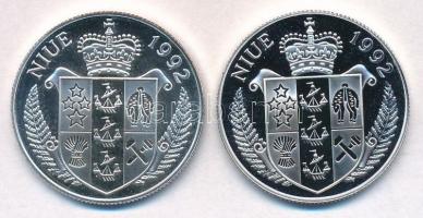 Niue 1992. 5$ Ag "Bounty" + 1992. 5$ Ag "Delfinek" T:PP
Niue 1992. 5 Dollars Ag...