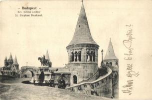 Budapest I. Szent István szobor, Halászbástya (EK)