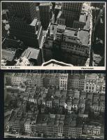 cca 1930-1940 H.B. Leon: New York, 2 db feliratozott fotó, 12x18 cm / cca 1930-1940 H.B. Leon: New York, 2 photos, 12x18 cm