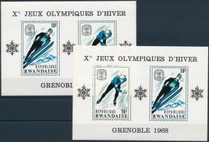 1968 Téli Olimpia, Grenoble blokk sor Mi 11-12 A