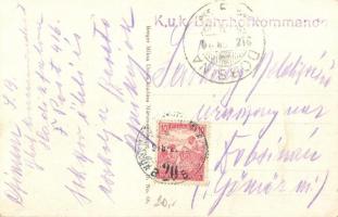 Deliatyn, Delatin, Delatyn; 32 m magas vasúti híd a Kárpátokban / railway bridge, viaduct + K.u.K. B...