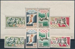 1964 Nyári Olimpia, Tokió sor Mi 120-123 + blokk 1