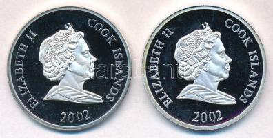 Cook-szigetek 2002. 2$ Cu-Ni "Labdarúgó VB 2002" + 2$ Cu-Ni "Athéni Olimpia 2004&quot...