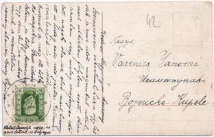 Nyitra, Nitra; Vilsonová ulice a mestsky dum / utcakép, városháza, Leutmann vendéglője, étterem, sör...