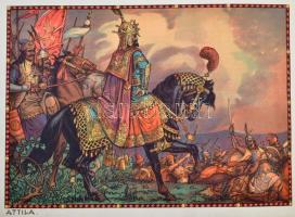 Magyar hun mondák Helbing Ferenc képeivel. Bp.,én., Rigler József Ede Papírneműgyár R.-T. kiadása és...