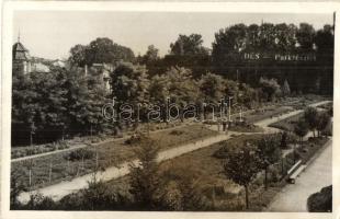 1940 Dés, Dej; Park / park. photo + 1940 Dés visszatért So. Stpl. (EK)