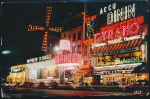 1963 1963 Újpesti Dózsa labdarúgó csapat (Solymosi, Káposzta, Gelei, stb.) aláírása Párizsból, Egri ...