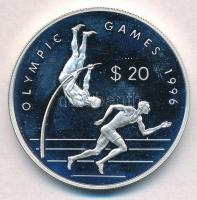 Cook-szigetek 1993. 20$ Ag  "Olimpia 1996" T:1-(PP) Cook Islands 1993. 20 Dollars Ag "Olympic Games 1996" C:AU(PP) Krause KM#161