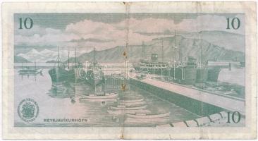 Izland 1961. 10K T:III- szennyeződés, ly.
Iceland 1961. 10 Krónur C:VG stain, hole
Krause 42
