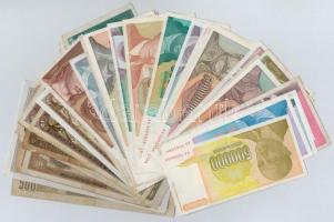Jugoszlávia vegyes bankjegy tétel (42xklf) T:I-III Yugoslavia mixed banknote lot (42xdiff) C:UNC-F