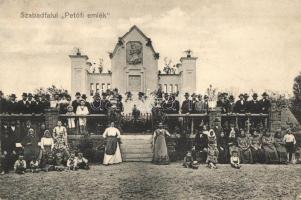 Szabadfalu, Freidorf (Temesvár, Timisoara); Petőfi emlék. Kugel Károly fényképész / monument (EK)