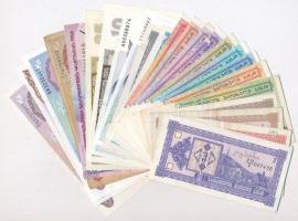 Vegyes papírpénz tétel, benne örmény, azeri és grúz bankjegyek (24xklf) T:I-III Mixed paper money lot, including Armenian, Azerbaijanian and Georgian banknotes (24xdiff) C:UNC-F