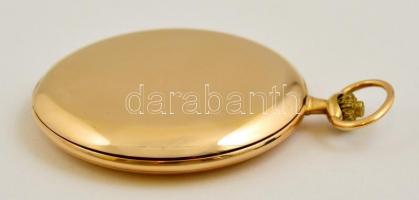 Longines duplafedelű 14K arany zsebóra, szép, működő állapotban, A tok súlya 42g, a zsebóra összesen...