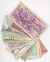 Vegyes papírpénz tétel, benne Olaszország, Svájc, Osztrák-Magyar Monarchia és katonai kiadások T:III...