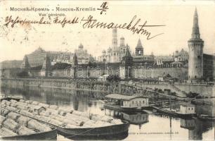 Moscow, Moscou; Vue generale / Kremlin, Moskva river, quay. Knackstedt & Näther (Rb)