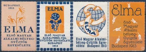 1913 ELMA levélzáró négyescsík
