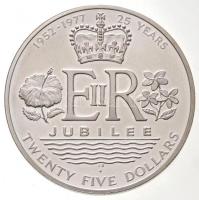 Cook-szigetek 1977. 25$ Ag "Ezüst Jubileum" T:1-(PP)
Cooks Islands 1977. 25 Dollars Ag &q...