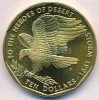 Marshall-szigetek 1991R 10$ sárgaréz "A Sivatagi Vihar hőseinek" T:1 Marshall Islands 1991R 10 Dollars brass "To the Heroes of Desert Storm" C:UNC Krause KM#41