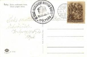 Ipolyság, Sahy; Statna mestianska skola / Állami polgári iskola / school + 1938 Ipolyság visszatért ...