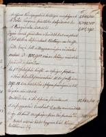 1847-1875 Egy szolnoki nemes ember, nagygazda kidás-bevételi naplója, rendszeresen vezetve, benne or...