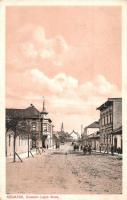 Késmárk, Kezmarok; Kossuth Lajos utca, üzletek. Feitzinger Ede No. 530a / street view, shops (EK)