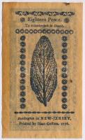Amerikai Egyesült Államok / New Jersey 1776. 18p replika T:I-
USA / New Jersey 1776. 18 Pence repli...