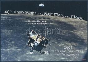 40 éve járt az első ember a Holdon blokk, First man on the moon block