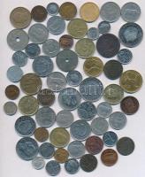 Vegyes: belga, holland, luxemburgi és ír fémpénzek (59xklf) T:vegyes Mixed: Belgian, Dutch, Luxemburgi and Irish coins (59xdiff) C:mixed