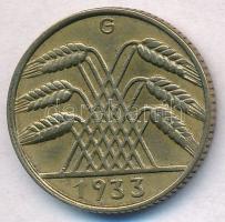 Német Harmadik Birodalom 1933G 10pf Al-Br Ritka évjárat és verdejel! T:2
German Third Reich 1933G 1...