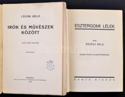 Vegyes könyvtétel, 3 db: 

Lázár Béla: Írók és művészek között. Száz vidám história. Képekkel. Bp....