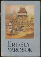 Makkai László: Erdélyi városok. Officina Képeskönyvek. Bp.,1940, Officina. Kiadói kartonált papírkötés, kopottas borítóval, hiányzó gerinccel, de a könyvtest egyben van, belül jó állapotban.
