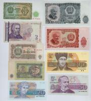 Bulgária 9db-os bankjegy tétel, mind klf T:I-III Bulgaria 9pcs of banknotes, all diff C:UNC-F