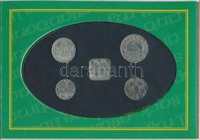 Hollandia 1941. 25c Ag + 1941. 25c Zn + 1948. 25c Ni + 1995. 10E Cu-Ni "Vilma" mind a négy...