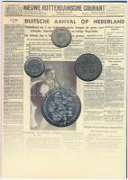 Hollandia 1941. 25c Ag + 1941. 25c Zn + 1948. 25c Ni + 1995. 10E Cu-Ni "Vilma" mind a négy...