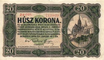 1920. 20K (3x) T:I-,II