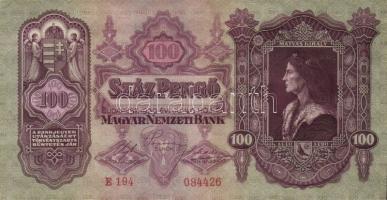 1930. 100P (3x) egymásutáni sorszámmal T:II+ Csak egyszer hajtva, törve nem!
