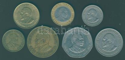 Kenya 1974-97. 7db klf pénz T:2