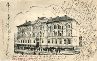 Dés, Dej; M. kir. főgimnázium. Galócsi S. kiadása / grammar school (Rb)