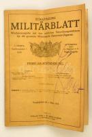 1918 Streffleurs Militärblatt. 5. évf. Nr. 36. 1918. március. Wien, 1918, L.W. Seidel&Sohn. Kiadói papírkötésben, német nyelven, hosszában hajtásnyommal.