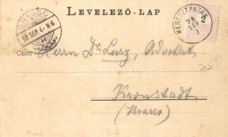 1898 Grüss aus den Siebenbürgischen Karpathen! Negoi-Schutzhütten, Kurhaus auf der Hohen Rinne (Palt...