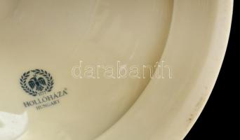 Hollóházi Erika mintás váza matricás, jelzett, hibátlan, m: 21 cm